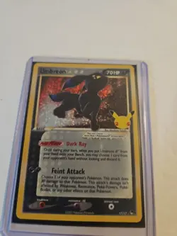 Pokemon TCG Umbreon Star Celebrations Holo Card 17/17 Classic Collection - Image 2