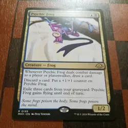 Mtg Psychic Frog NM/M English Modern Horizons 3 Magic Card Rare - Image 1