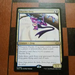 Mtg Psychic Frog NM/M English Modern Horizons 3 Magic Card Rare - Image 2