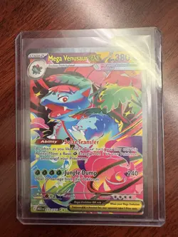 Pokemon Mega Venusaur EX 177/132 Full Art Holo Rare 380 HP 240 Attack Card - Image 1