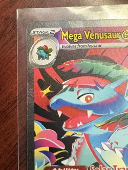 Pokemon Mega Venusaur EX 177/132 Full Art Holo Rare 380 HP 240 Attack Card - Image 4