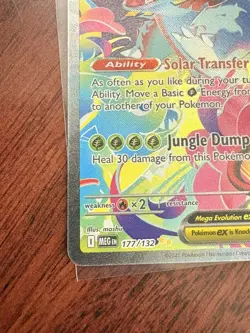 Pokemon Mega Venusaur EX 177/132 Full Art Holo Rare 380 HP 240 Attack Card - Image 5