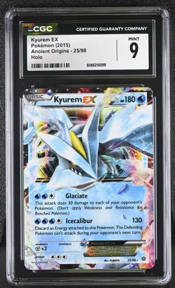 CGC 9 MINT Kyurem EX 2015 Ancient Origins 25/98 Holo Pokemon Card - Image 1