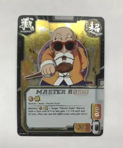 Master Roshi Rare Foil card WA-004 for 2008 Bandai Dragon Ball Z ccg tcg - Image 1