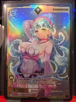 Poseidon 9 Holo 1st Edition Awakened Worlds Card GamerSupps VCard 022/250 - Image 1