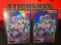 Poseidon 9 Holo 1st Edition Awakened Worlds Card GamerSupps VCard 022/250 - Image 2