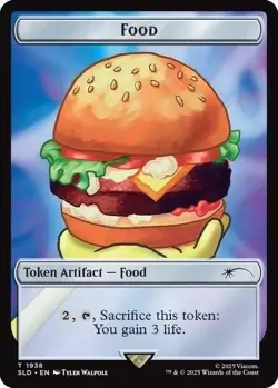 Food Token - 1938 - Spongebob Secret Lair Drop MINT *FOIL* - MTG - Image 1