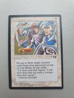Reinforcements, MTG Alliances (1996) Common White Instant NM+ - Image 1