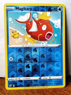 POKEMON MAGIKARP 039/192 REVERSE HOLO REBEL CLASH MP-LP PIKACHU IN BACKGROUND - Image 1