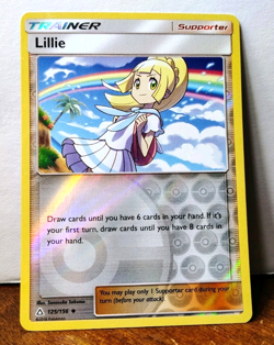 POKEMON LILLIE 125/156 REVERSE HOLO TRAINER ULTRA PRISM LP-NM - Image 1