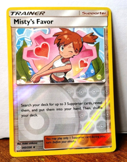 POKEMON MISTY'S FAVOR 202/236 REVERSE HOLO TRAINER UNIFIED MINDS LP-NM - Image 1