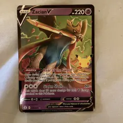 ZACIAN V — Pokemon TCG Celebrations 016/025 — NM - Mint Ultra Rare Card - Image 1