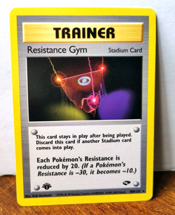POKEMON RESISTANCE GYM 109/132 1ST EDITION RARE TRAINER GYM CHALLENGE LP - Image 1