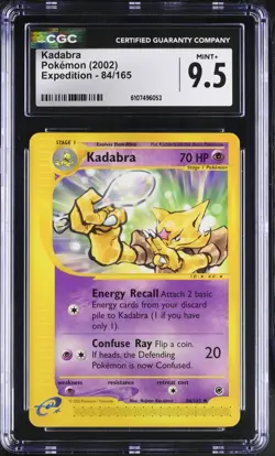 Pokemon English Kadabra 84/165 2002 Expedition Uncommon CGC 9.5 not PSA - Image 1