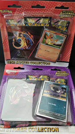 2 Pokemon TCG ME2.5 Ascended Heroes Tech Sticker Collection Bundle Sealed New - Image 1