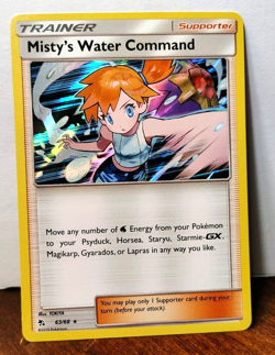 POKEMON MISTY'S WATER COMMAND 63/68 HOLO RARE HIDDEN FATES LP - Image 1