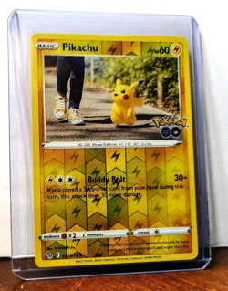 POKEMON PIKACHU 027/078 REVERSE HOLO POKEMON GO LP - Image 5