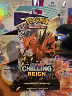 Pokemon TCG Sword & Shield Chilling Reign Sleeved Booster Pack (1) Pack - Image 1