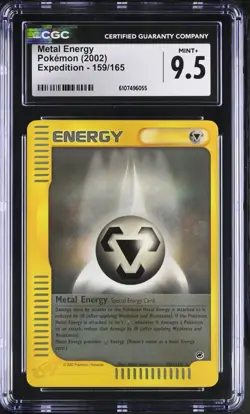 Pokemon English Metal Energy 159/165 2002 Expedition Rare CGC 9.5 not PSA - Image 1