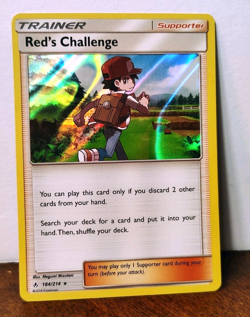 POKEMON RED'S CHALLENGE 184/214 HOLO RARE UNBROKEN BONDS LP - Image 1