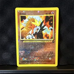 Pokemon Entei Black Star Promo Holo Basic #34 Wizards 2001 Pokemon TCG - Image 1
