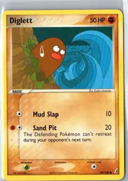 DIGLETT 50/100 COMMON CRYSTAL GUARDIANS POKEMON LP - Image 1