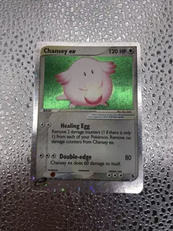 Pokemon TCG Chansey ex EX Ruby & Sapphire 96/109 Ultra Rare Holo - Swirl - LP - Image 1
