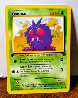 POKEMON VENONAT 63/64 1ST EDITION JUNGLE MP - Image 1