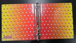 1999 Vintage Pokemon 3-Ring Card Binder Thunder Wave Pikachu Used - Image 2