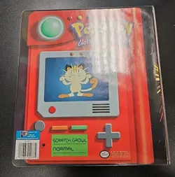 1999 Vintage Pokemon 3-Ring Card Binder Thunder Wave Pikachu Used - Image 3