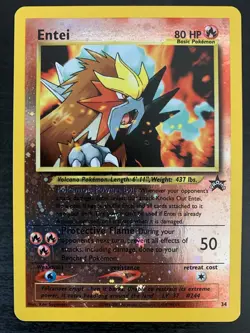 Entei 244 | Reverse Holo | Black Star Promo 244 Pokemon Card 2001 Vintage | MP - Image 1
