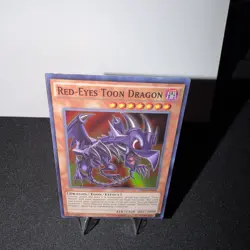 Yugioh Red-Eyes Toon Dragon - 1st Edition Super Rare LP - Free Holo Card B - Image 3