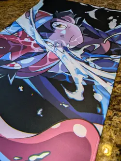 Ash and Greninja CCG Playmat - Black TCG Playmat - Pokemon Ash Ketchum Card Mat - Image 2