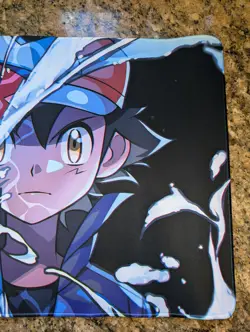 Ash and Greninja CCG Playmat - Black TCG Playmat - Pokemon Ash Ketchum Card Mat - Image 5