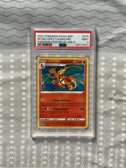 Special Delivery Charizard Promo Holo Pokemon Card SWSH075 PSA 9 CLEAN - Image 1