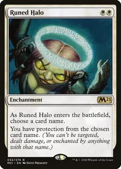 Runed Halo MTG Core Set 2021 Rare NM x1 - Magic Card - Image 1