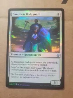 Dauntless Bodyguard FOIL English MTG Magic Dominaria (014/269) DOM Human LP - Image 1