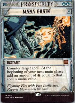 Mana Drain 11 Outlaws of Thunder Junction: Breaking News NM MTG - Image 1