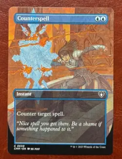 1x BORDERLESS Counterspell - 0630 C CMM - MTG Magic x1 - Image 1