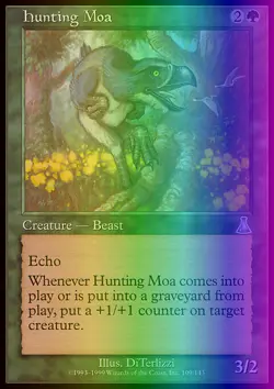 MTG Magic the Gathering Hunting Moa (109/143) Urza's Destiny LP FOIL - Image 1