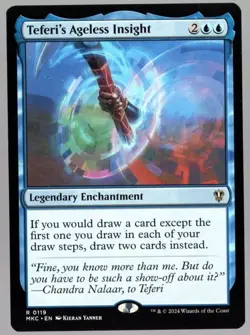 Teferi's Ageless Insight - Core Set 2021 - Foil Near Mint - Free Shipping - MTG - Image 1