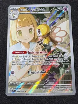 Lillie's Ribombee Journey Together 164/159 Illustration Rare 2025 Pokemon TCG NM - Image 1