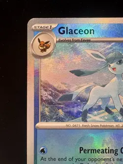Pokemon Glaceon Master Ball Pattern Rare Holo 025/131 Sv: Prismatic Evolutions - Image 2