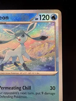 Pokemon Glaceon Master Ball Pattern Rare Holo 025/131 Sv: Prismatic Evolutions - Image 3