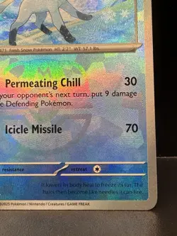 Pokemon Glaceon Master Ball Pattern Rare Holo 025/131 Sv: Prismatic Evolutions - Image 4