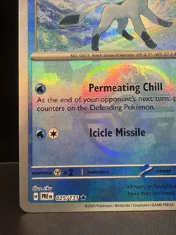 Pokemon Glaceon Master Ball Pattern Rare Holo 025/131 Sv: Prismatic Evolutions - Image 5