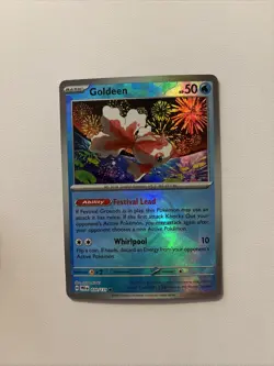 Pokemon TCG Goldeen Prismatic Evolutions Masterball Holo Card 020/131 S&V NM - Image 1