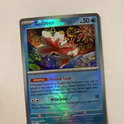 Pokemon TCG Goldeen Prismatic Evolutions Masterball Holo Card 020/131 S&V NM - Image 2