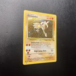 Hitmonlee Fossil Set Holo Card 7/62 Pokemon TCG - Image 2