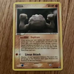 Pokemon Card Ditto (Geodude) EX Delta Species Common 62/113 - LP - Image 1